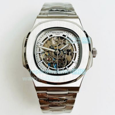 Replica Patek Philippe Nautilus Skeleton Watch Stainless Steel